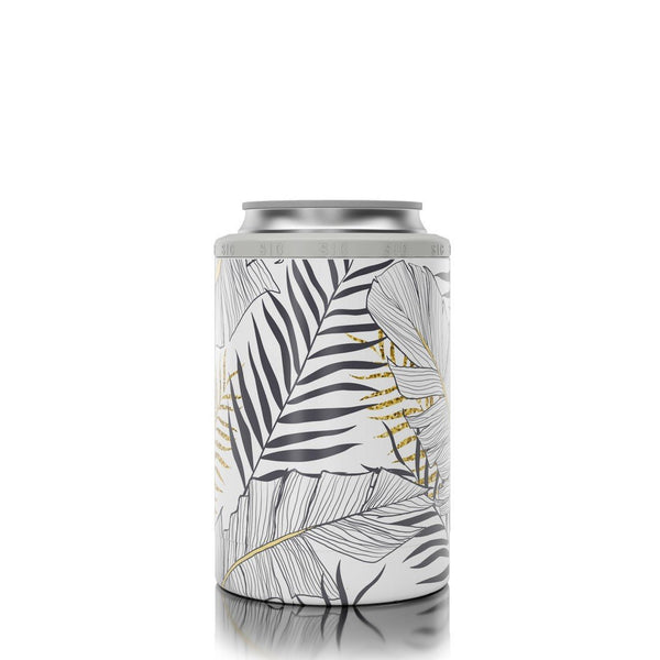 12oz. SIC® Can Cooler Gold Palms - SIC Lifestyle