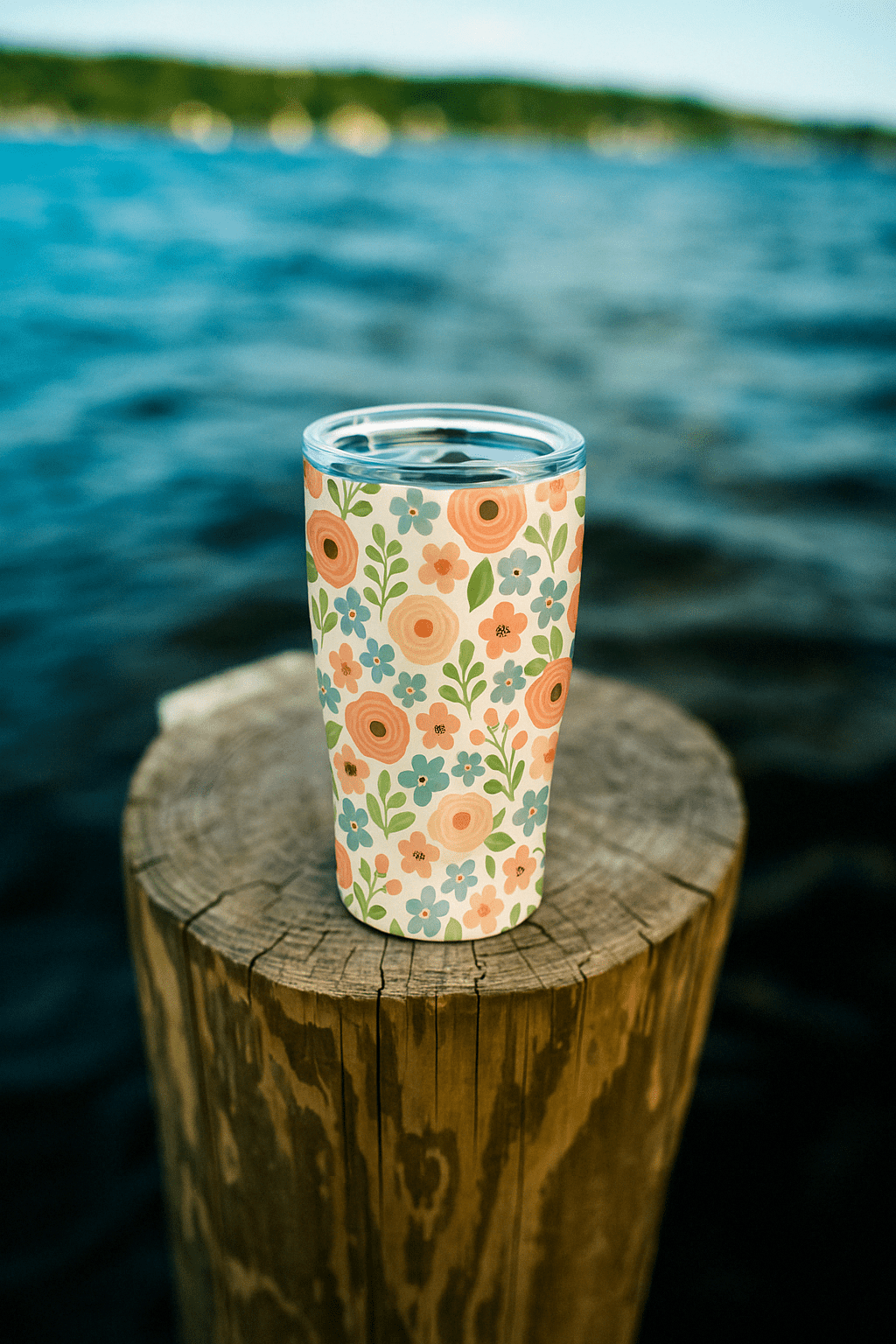 20 oz. Tumbler | Peach Petals - SIC Lifestyle