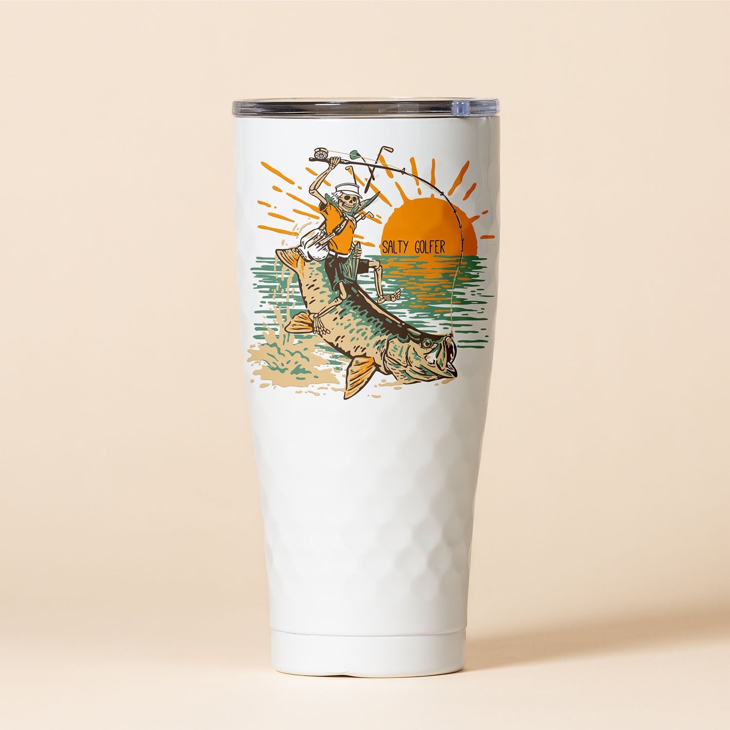 30 oz. Tumbler | SIC X The Salty Golfer Fish Dimpled - SIC Lifestyle