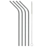 8.5" Bent Stainless Steel Straw (4 pack) - SIC Lifestyle