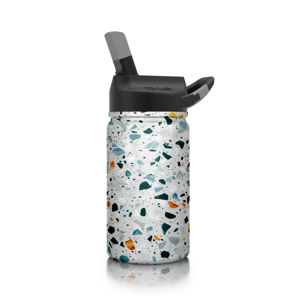 Sea Glass design on a 12 oz water bottle