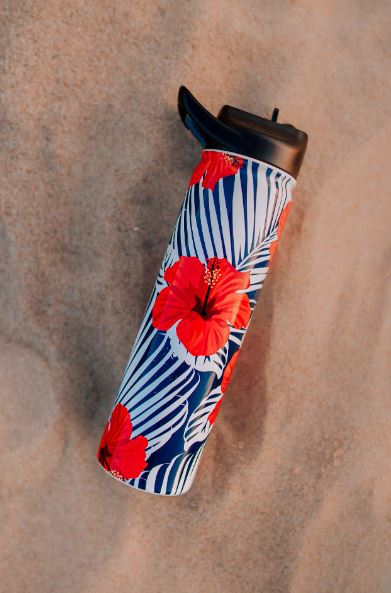 27 oz. SIC® Hawaiian Hibiscus Water Bottle - SIC Lifestyle