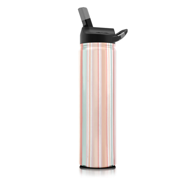 27 oz. SIC® Pastel Stripes Water Bottle - SIC Lifestyle