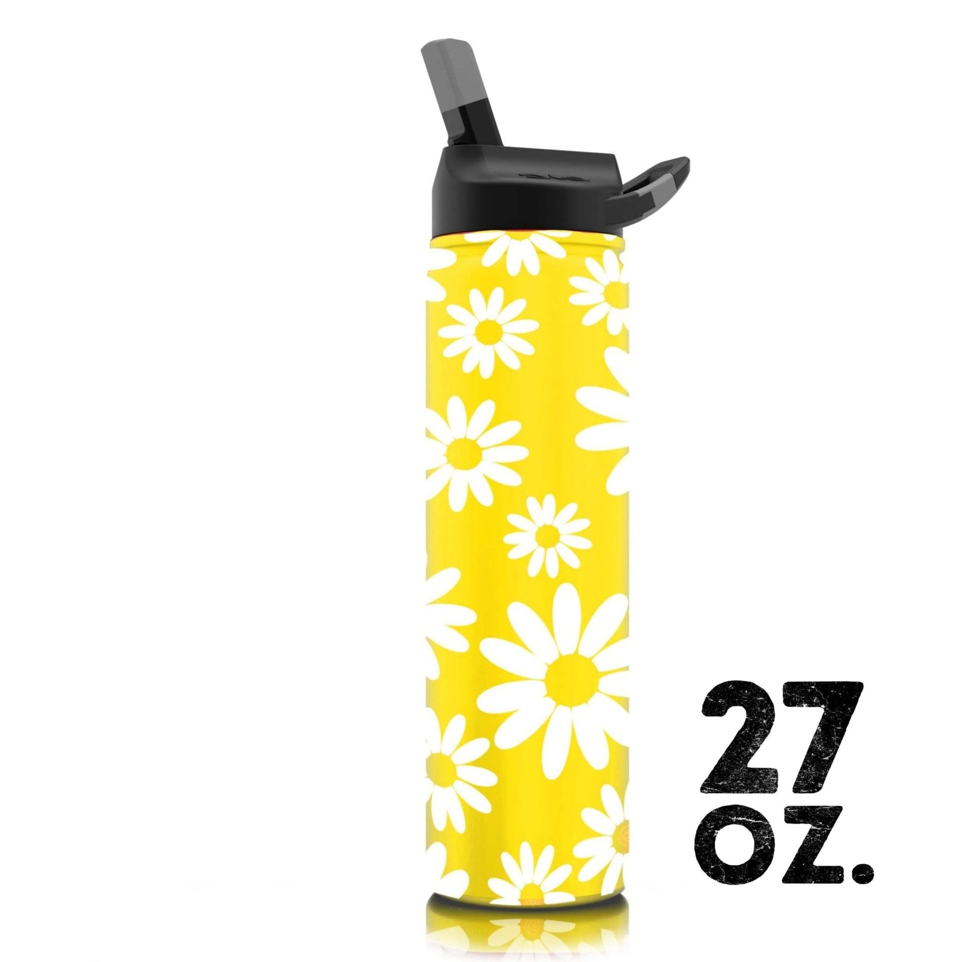 27 oz. SIC® Yellow Daisy Water Bottle - SIC Lifestyle
