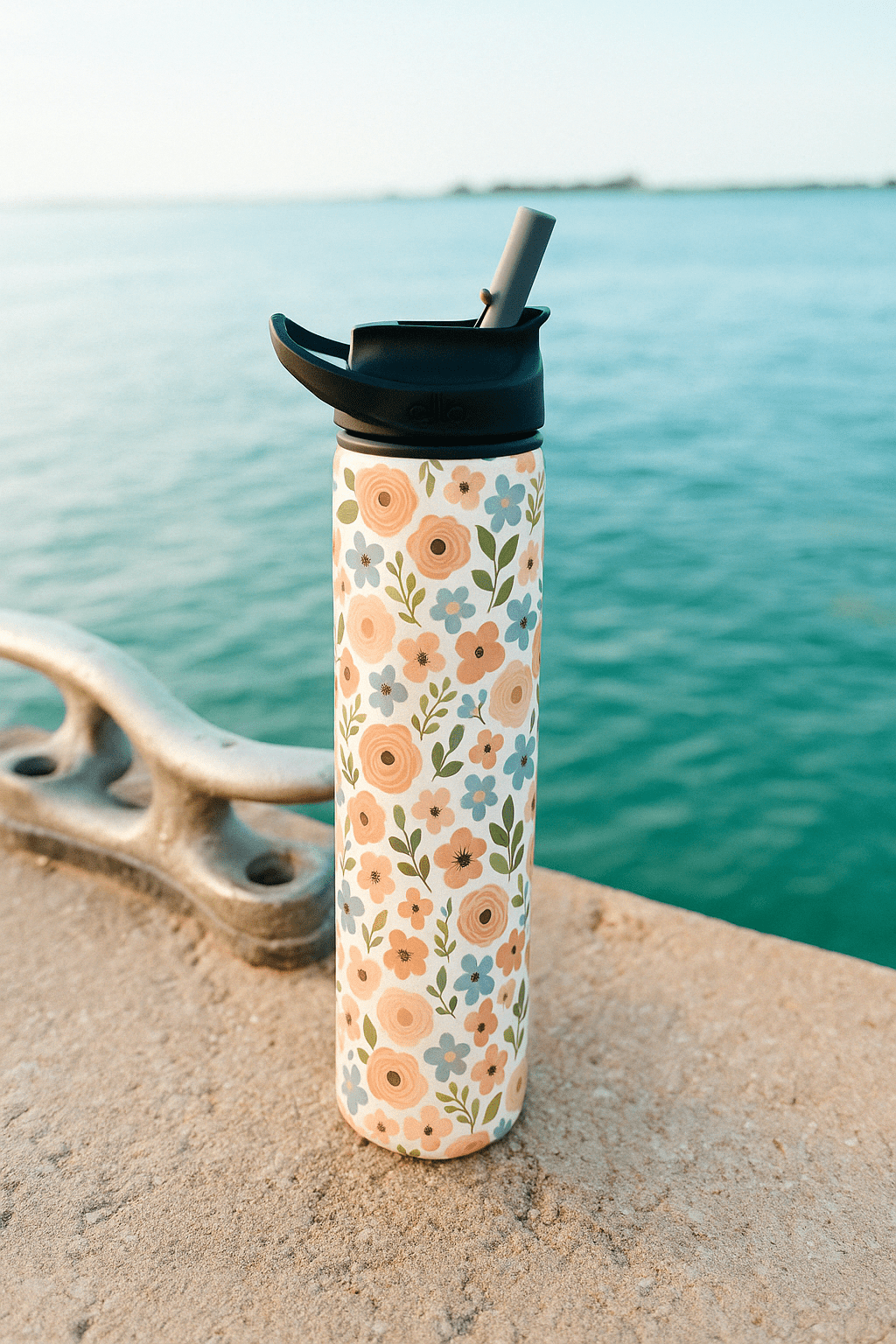 27 oz. Sport Bottle | Peach Petals - SIC Lifestyle