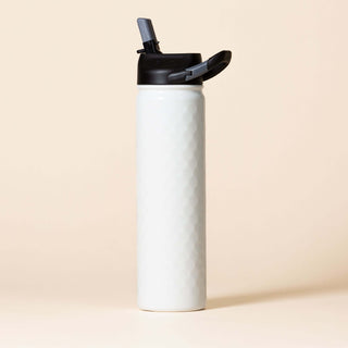 27 oz. Water Bottle with Dimpled Golf Design and Drinking Spout