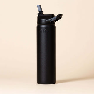 27 oz. Matte Black Water Bottle with Drinking Spout