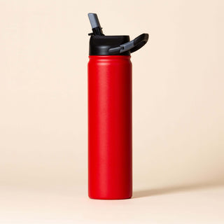27 oz. Matte Gameday Red Water Bottle with Drinking Spout
