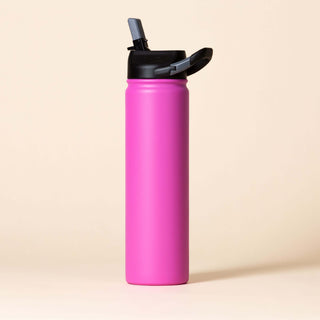 27 oz. Matte Pink Water Bottle with Drinking Spout