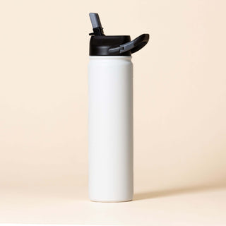 27 oz. Matte White water Bottle with Drinking Spout