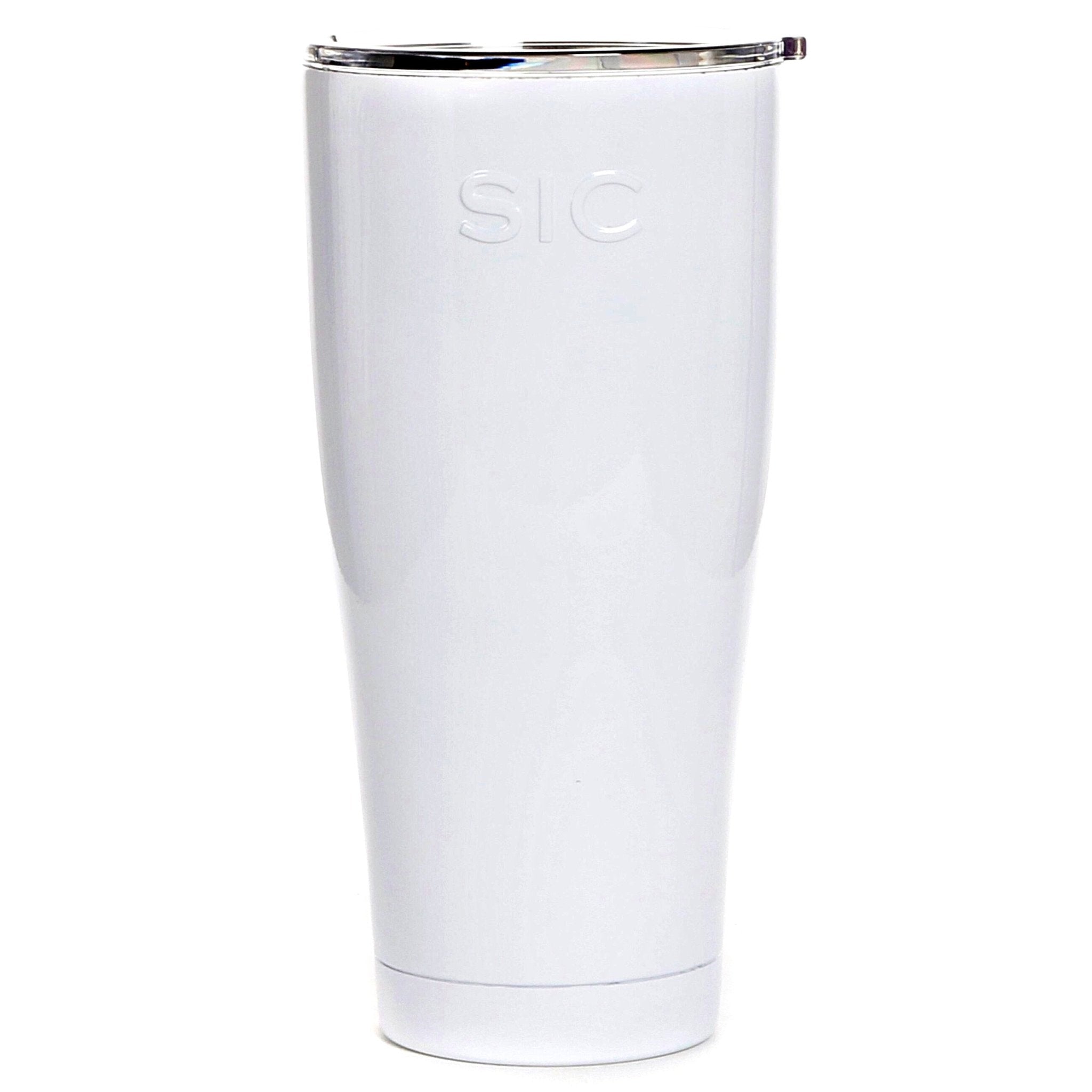 30 oz. SIC® Gloss Ice White Tumbler - SIC Lifestyle