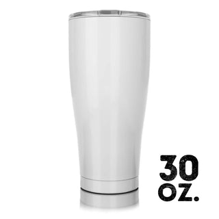 30 oz. SIC® Gloss Ice White Tumbler - SIC Lifestyle