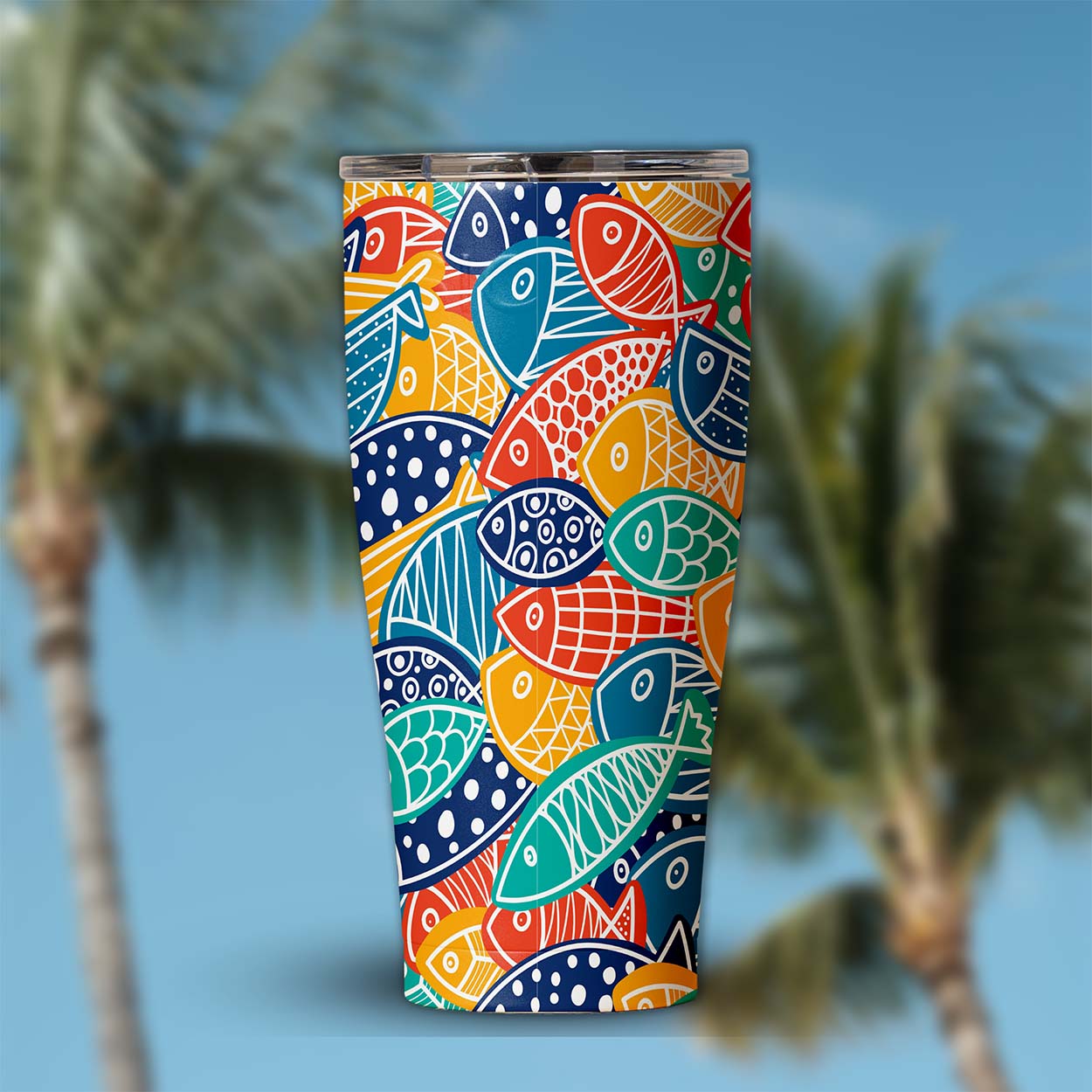 30 oz. Tumbler | Fish Frenzy - SIC Lifestyle