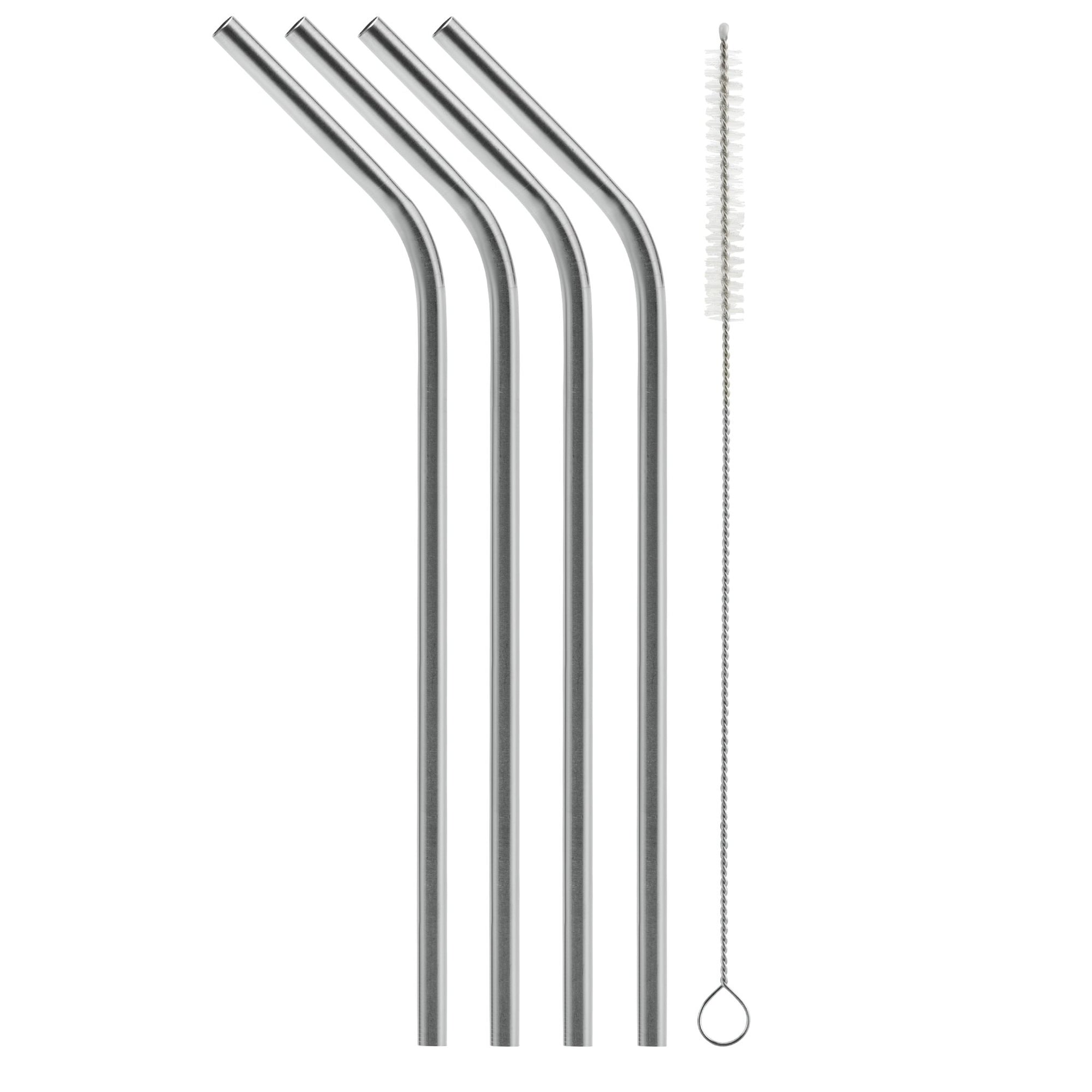 8.5" Bent Stainless Steel Straw (4 pack) - SIC Lifestyle