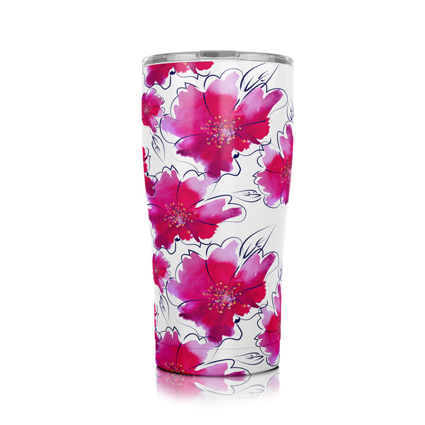 20 oz. Floral watercolor