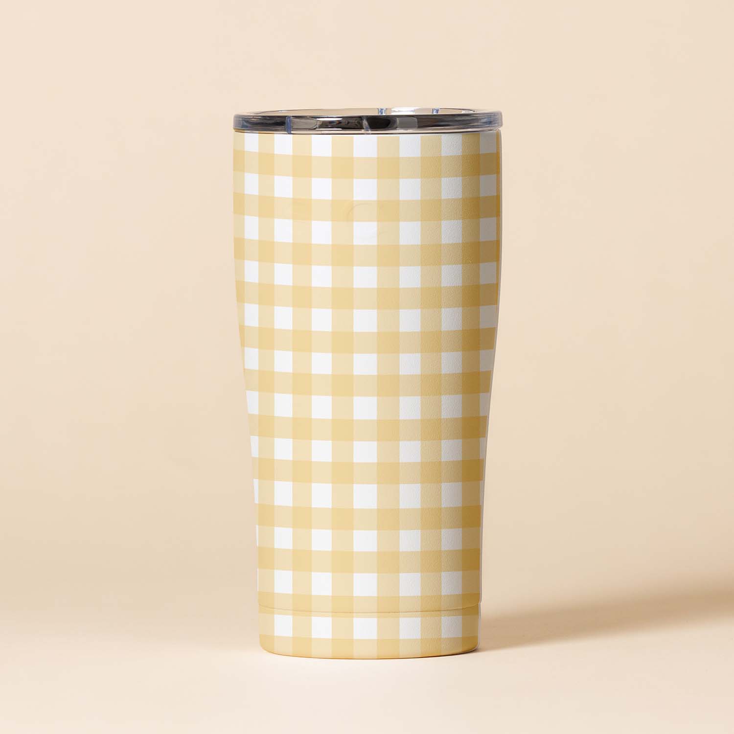 20 oz. Tumbler | Yellow Gingham