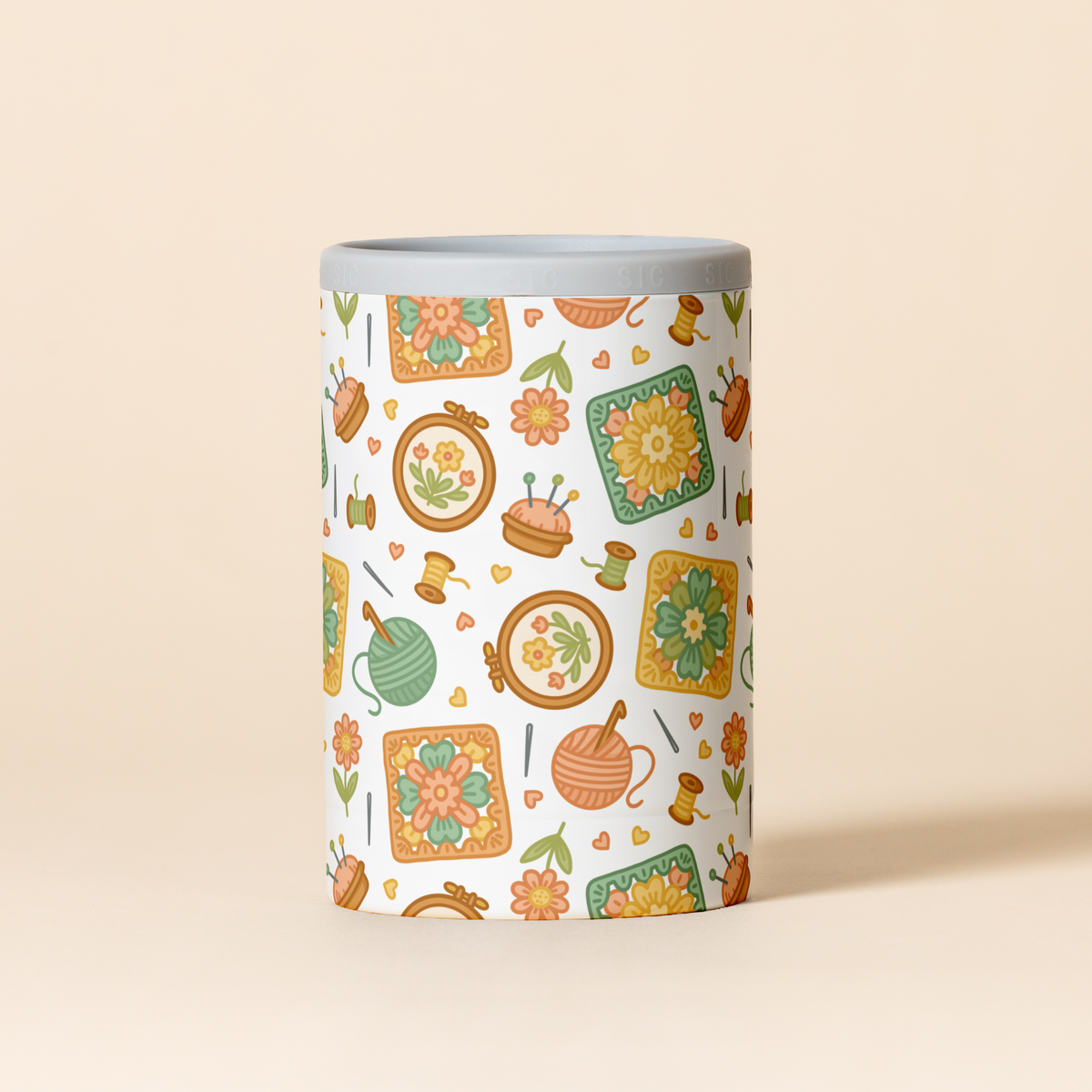 Can Cooler | Hobbyist with crochet, embroidery and sewing pattern