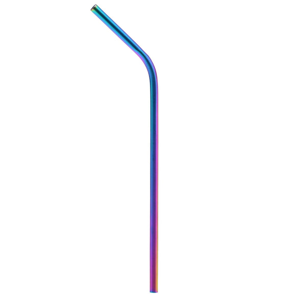 Metallic Rainbow Bent Stainless Steel Straw (4 pack) - SIC Lifestyle