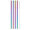 Metallic Rainbow Straight Stainless Steel Straw (4 pack) - SIC Lifestyle