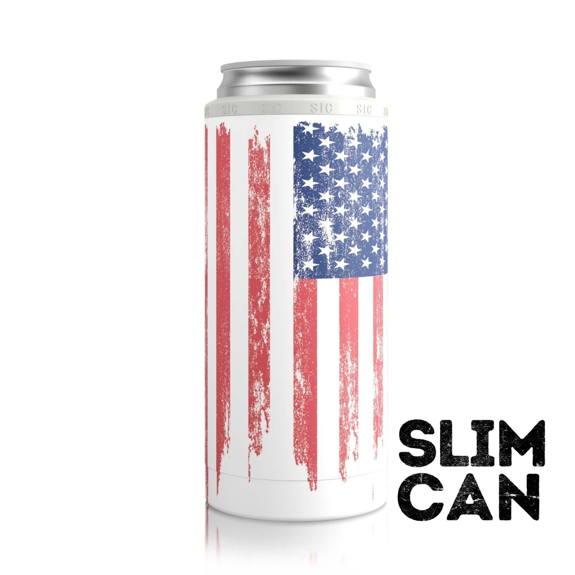 SIC® Slim Can Cooler American Flag - SIC Lifestyle