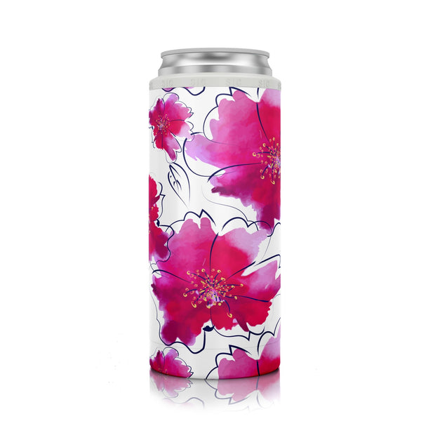 SIC® Slim Can Cooler Floral watercolor - SIC Lifestyle