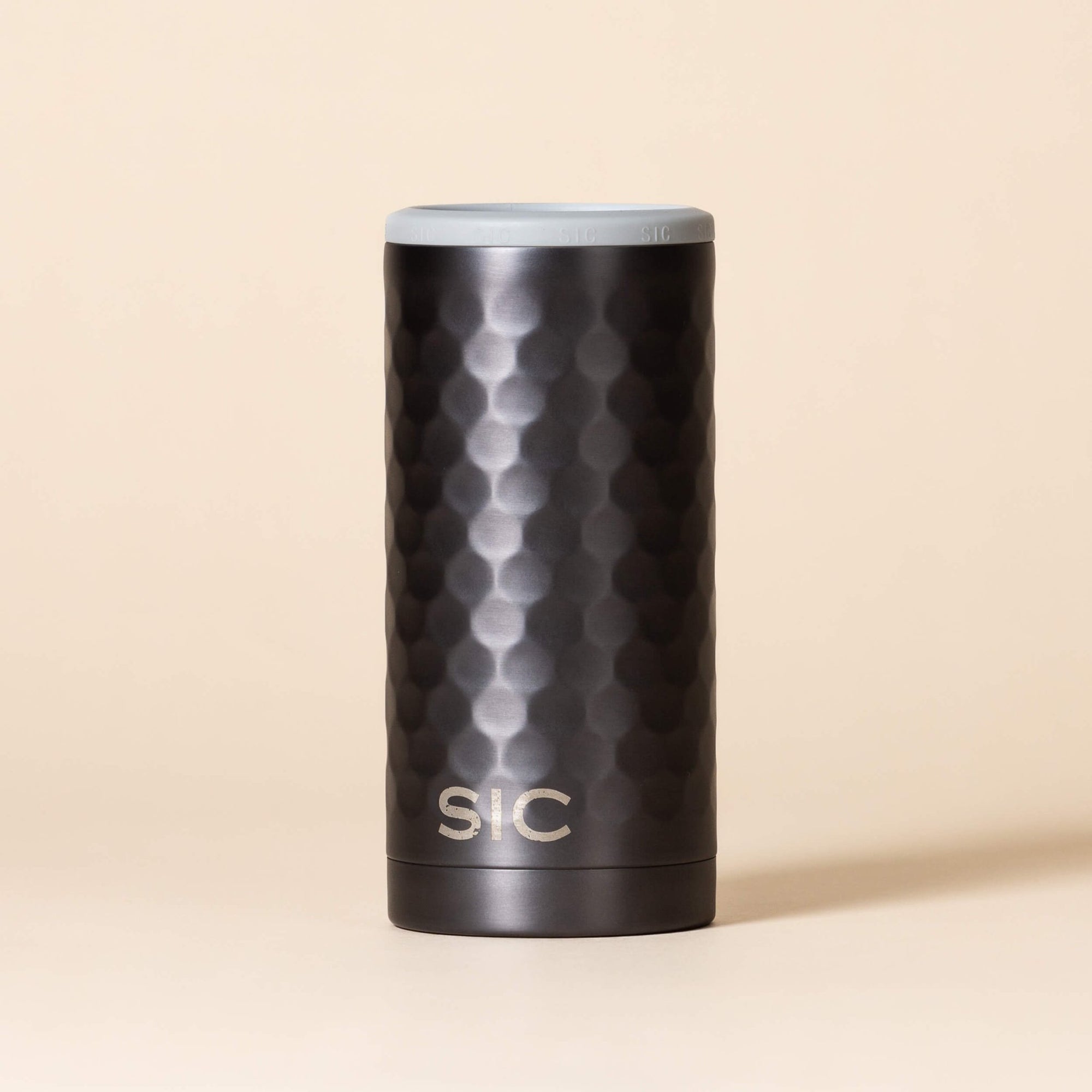 SIC® Slim Can Cooler Hammered Gunmetal - SIC Lifestyle