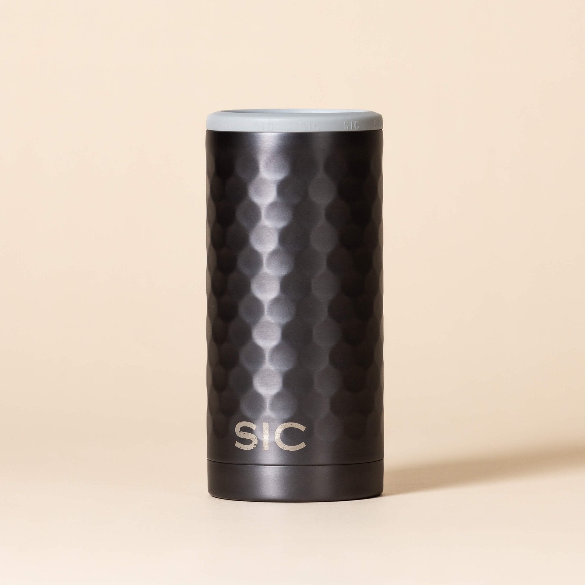 SIC® Slim Can Cooler Hammered Gunmetal - SIC Lifestyle