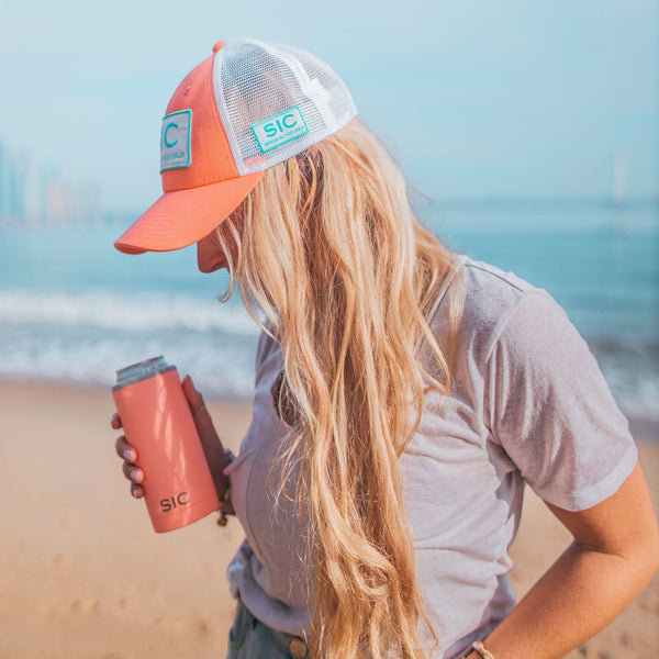 SIC® Slim Can Cooler Matte Coral - SIC Lifestyle