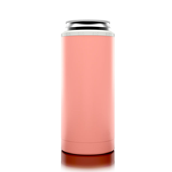 SIC® Slim Can Cooler Matte Coral - SIC Lifestyle