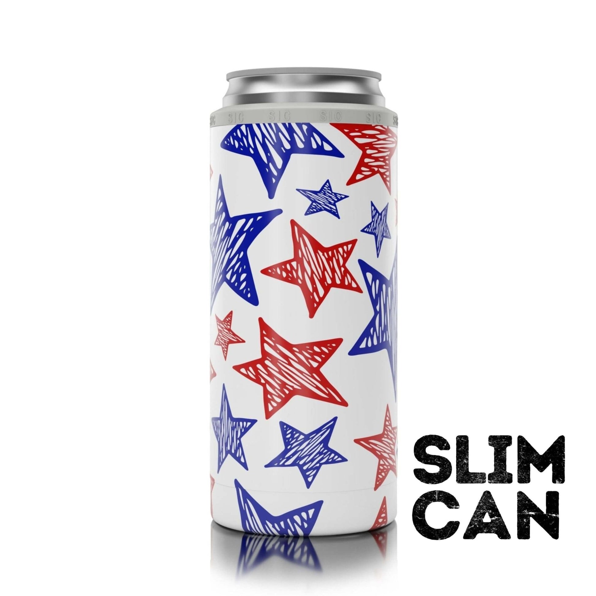SIC® Slim Can Cooler USA Stars - SIC Lifestyle