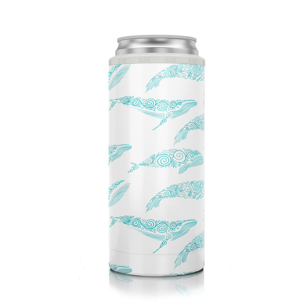 SIC® Slim Can Cooler Wacky Whales - SIC Lifestyle