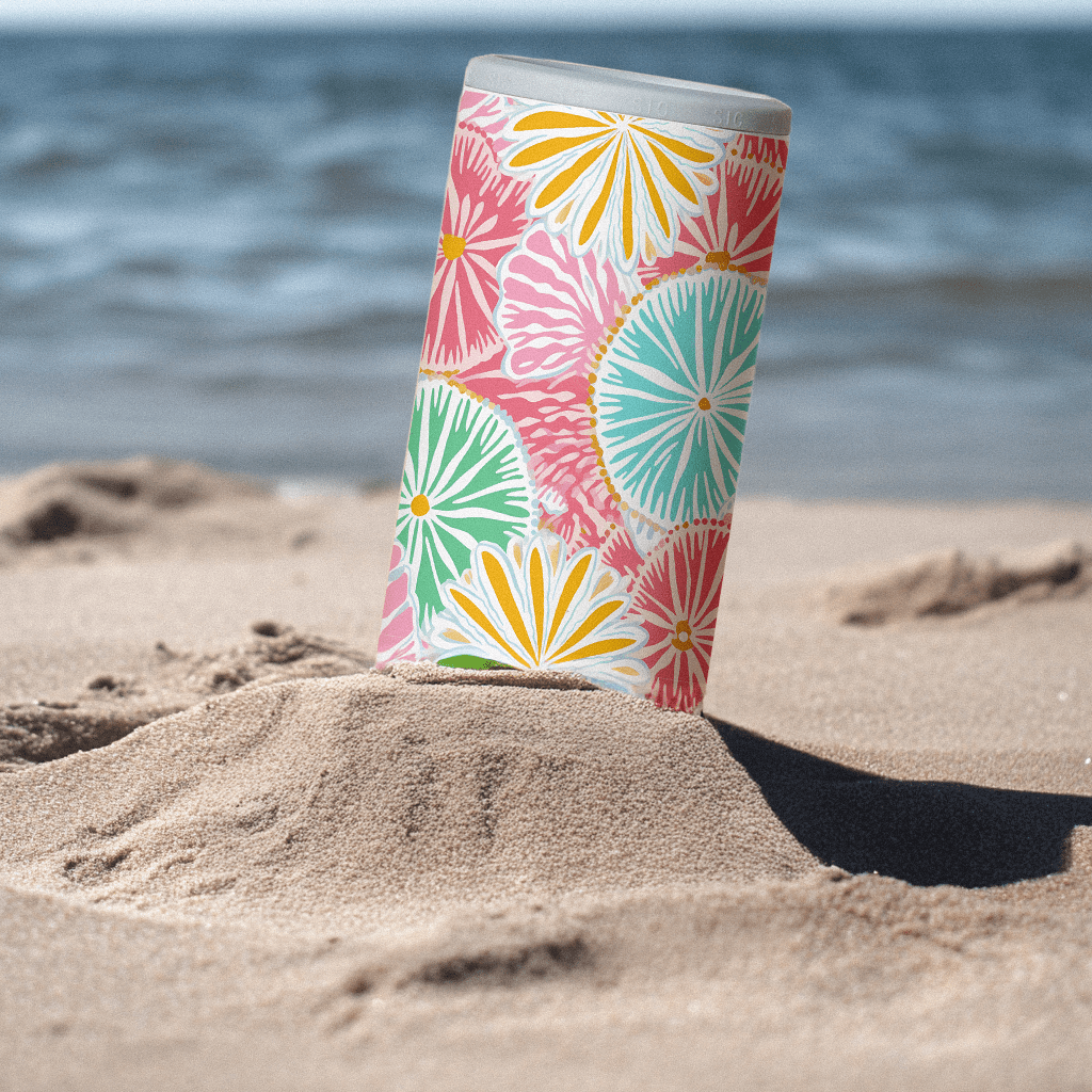 Slim Can Cooler | Coastal Coral - SIC Lifestyle
