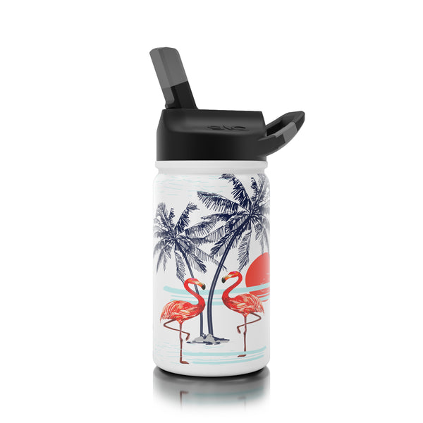 12 oz. lil SIC® Flamingo Palms Water Bottle