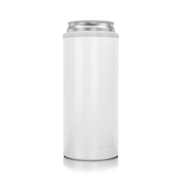SIC® Slim Can Cooler Ice White