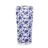 20 oz. Purple cow print