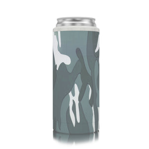 Slim Can Cooler Grey Camo