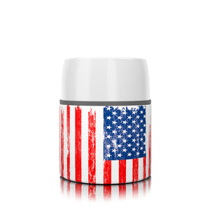 17 oz. American Flag Food Insulator