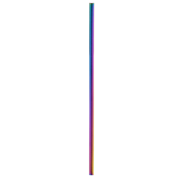 Metallic Rainbow Straight Stainless Steel Straw (4 pack)