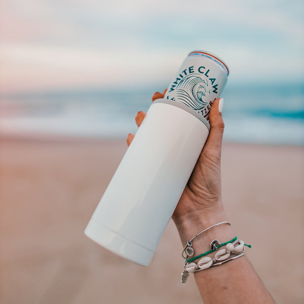 SIC® Slim Can Cooler Ice White