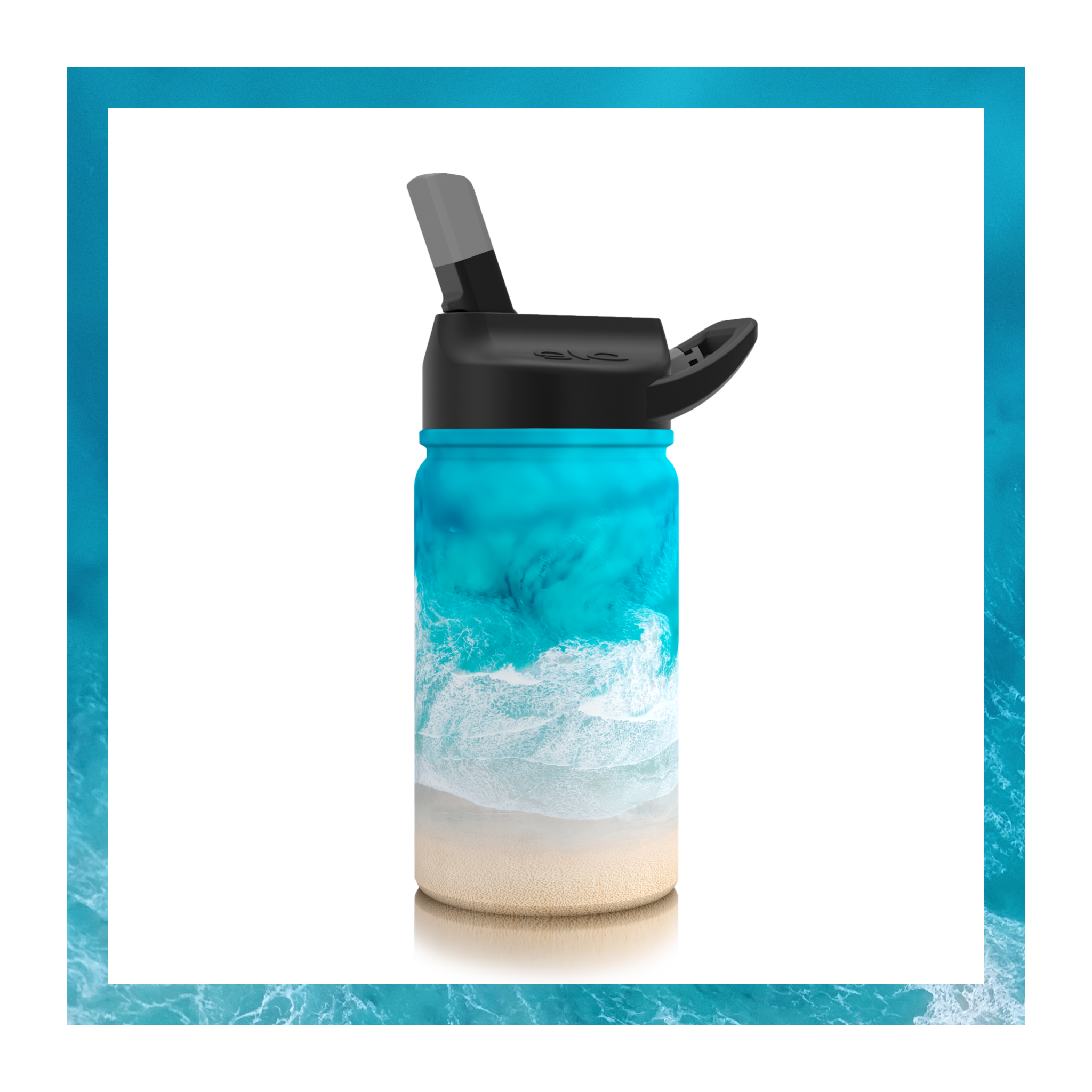 12 oz. lil SIC® Ocean Drone Water Bottle