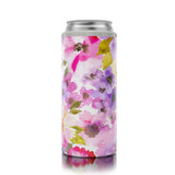 Slim Can Cooler May Flowers