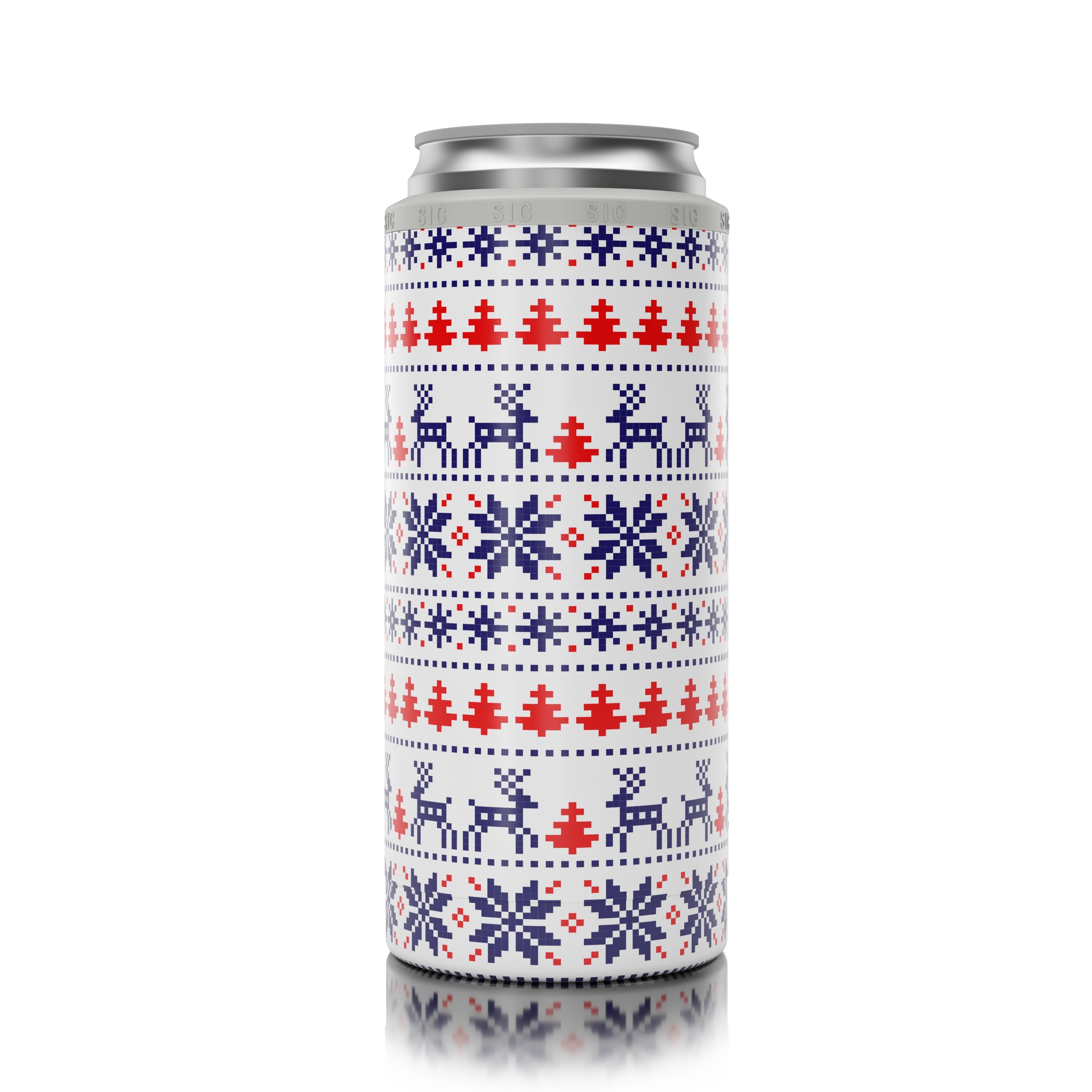 SIC® Slim Can Cooler Holiday Sweater